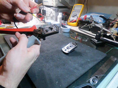 Crimping the contacts