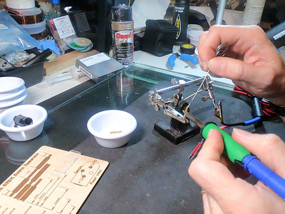 Filling contact with solder