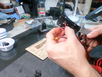 Crimping the contacts